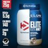 imageDymatize Elite 100 Whey Protein Powder 25g Protein 55g BCAAs ampamp 27 LLeucine Quick Absorbing ampamp Fast Digesting for Optimal Muscle Recovery Rich Chocolate 5 Pound 63 ServingsCookies  Cream