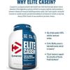 imageDymatize Elite Casein Protein Powder Vanilla 100 Micellar Casein 25g Protein 54g BCAAs 23g Leucine Slow Absorbing for Overnight Muscle Recovery 4 lb 55 ServingsVanilla
