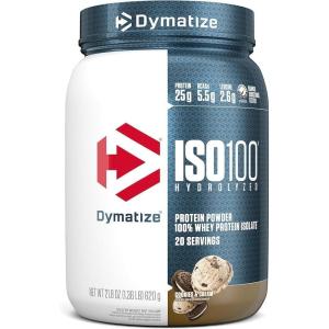 imageDymatize ISO 100 Whey Protein Powder with 25g of Hydrolyzed 100 Whey Isolate Vanilla 5 Pound Package may varyCookies  Cream