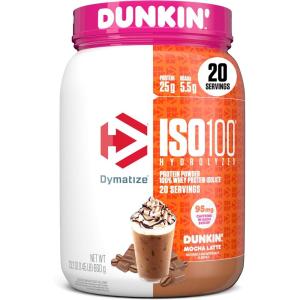 imageDymatize ISO 100 Whey Protein Powder with 25g of Hydrolyzed 100 Whey Isolate Vanilla 5 Pound Package may varyDunkin Mocha Latte