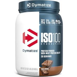 imageDymatize ISO 100 Whey Protein Powder with 25g of Hydrolyzed 100 Whey Isolate Vanilla 5 Pound Package may varyFudge Brownie