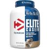 imageDymatize Elite Casein Protein Powder Vanilla 100 Micellar Casein 25g Protein 54g BCAAs 23g Leucine Slow Absorbing for Overnight Muscle Recovery 4 lb 55 ServingsCookies  Cream